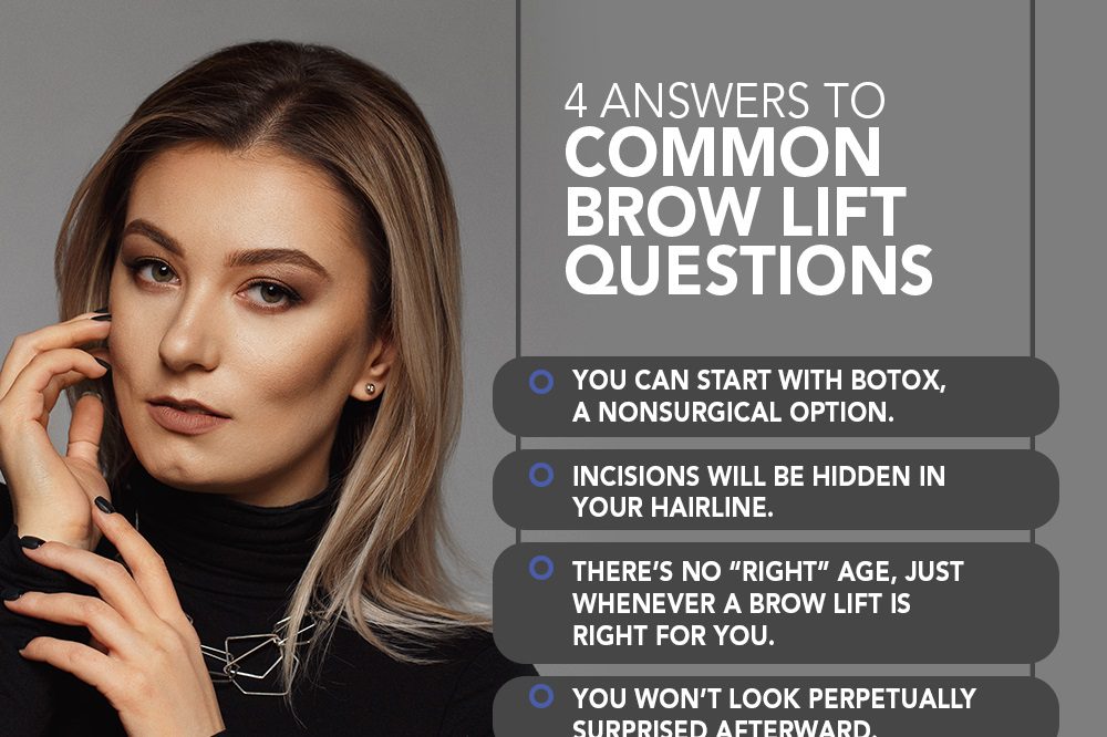 4 Answers To Common Brow Lift Questions [Infographic]